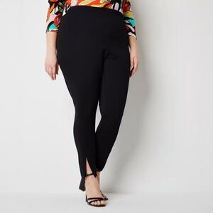 Bold elements Plus Womens Mid Rise Slim Pull-On Pants                        523